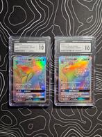 Umbreon & Espeon GX Rainbow Rare CH CGC 10, Ophalen of Verzenden, Zo goed als nieuw, Losse kaart