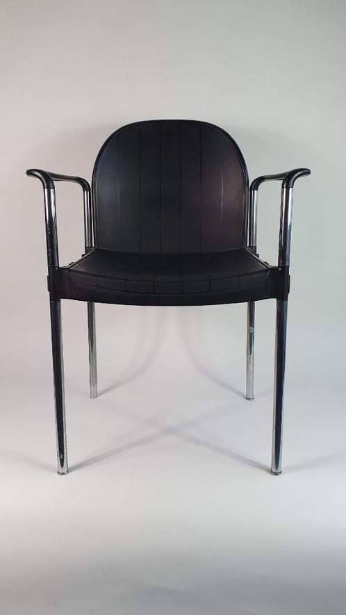Casala Flux vergaderstoel, wachtkamerstoel, zwart. S33, Huis en Inrichting, Stoelen, Gebruikt, Eén, Kunststof, Zwart, Ophalen of Verzenden