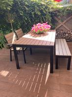 IKEA Tuinset met Tafel, Stoelen en Bankje, Tuin en Terras, Tuinsets en Loungesets, Ophalen, 4 zitplaatsen, Kunststof, Gebruikt