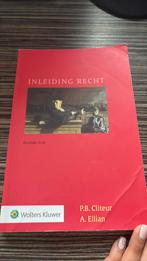 A. Ellian - Inleiding Recht, Ophalen of Verzenden, Gelezen, A. Ellian; P.B. Cliteur