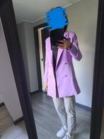*Mooie lange blazer - jasje, lila double-breasted , maat S.*, Paars, Ophalen of Verzenden, Zo goed als nieuw, Jasje