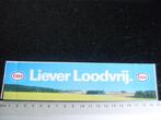 sticker Esso logo liever loodvrij, Verzenden, Zo goed als nieuw, Bedrijf of Vereniging