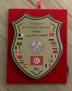 Schild attache associatie Tunesië, Ophalen of Verzenden, Overige soorten, Overige gebieden, Embleem of Badge