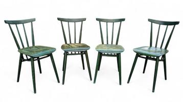 Vintage TON Spijlstoelen - Set van 4 beschikbaar voor biedingen