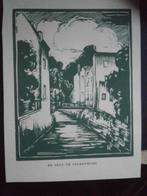 Valkenburg De Geul, Mooie gekleurde litho in modern lijstje, Ophalen