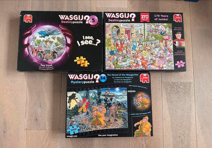 Wasgij Puzzel Collectie - 6 Stuks!, Hobby en Vrije tijd, Denksport en Puzzels, Gebruikt, Legpuzzel, 500 t/m 1500 stukjes, Ophalen of Verzenden