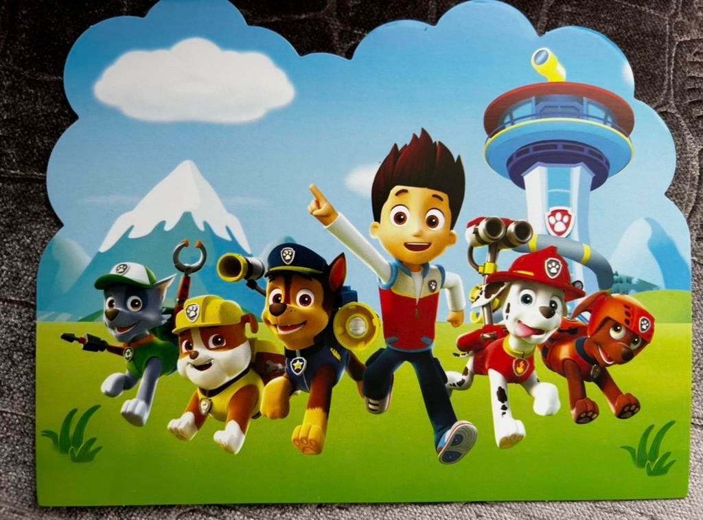 Paw Patrol uitnodigingen per 10 stuks, Ophalen of Verzenden, Nieuw, Versiering, Verjaardag