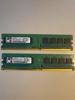 Kingston KVR800D2N5K2/1G DDR2 RAM - 2GB Kit, Computers en Software, RAM geheugen, Gebruikt, Ophalen of Verzenden, DDR2, Desktop