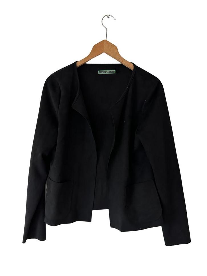 Lizzy en Coco vest L, Kleding | Dames, Truien en Vesten, Zo goed als nieuw, Maat 42/44 (L), Zwart, Ophalen of Verzenden