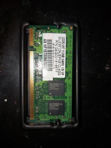 512MB GDDR2-667 Laptop RAM Module beschikbaar voor biedingen