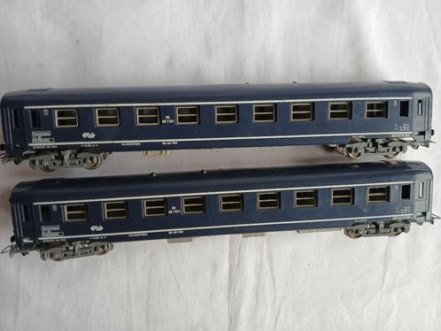Jouef, 2 x NS Amsterdam AB 7351, Hobby en Vrije tijd, Modeltreinen | H0, Gebruikt, Wagon, Gelijkstroom, Jouef, NS, Ophalen of Verzenden