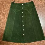 VINTAGE GROENE SUÈDE ROK. 38 (36), Kleding | Dames, Rokken, Maat 38/40 (M), Vintage suède, Ophalen of Verzenden, Gedragen
