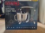 Bourgini steel kitchen chef pro, 4 liter of meer, Ophalen, Zo goed als nieuw, 3 snelheden of meer
