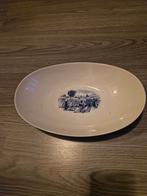 Ovale Serveerschaal met Blauw Decor, Ophalen
