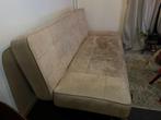 Suède Designer Slaapbank, Ophalen, Gebruikt, Beige, Tweepersoons