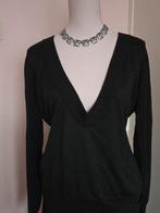 Zwarte V-hals trui, Ophalen of Verzenden, Gedragen, Zwart