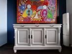 Dressoir commode buffetkast 3 deuren + 3 laden landelijk wit, Ophalen, Gebruikt, 150 tot 200 cm, Landelijk tijdloos klassiek modern