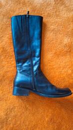 Leren laarzen smalle schacht zwart maat 37.5, Hoge laarzen, Zwart, Ophalen of Verzenden, Zo goed als nieuw