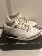 Air Jordan 3 White Cement (45), Ophalen of Verzenden, Gedragen, Wit, Sneakers of Gympen