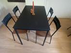 Nog nieuwe onbeschadigde eethoek met 4 stoelen, Ophalen, Zo goed als nieuw, 4 tot 6 stoelen