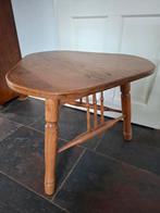 Driehoek salontafel eikenhout spijlen retro, Ophalen, 50 tot 100 cm, 50 tot 75 cm, 50 tot 100 cm