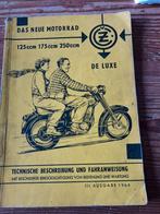 CZ Boekje voor de 125,175 en 250 ccm.1964!, Ophalen of Verzenden, Overige merken
