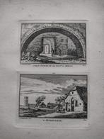 247-248 Abcoude Muidenberg Kopergravure dl 3 18e Eeuw, Antiek en Kunst, Kunst | Etsen en Gravures, Ophalen of Verzenden