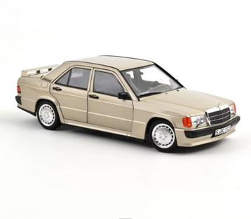 Mercedes Benz 190 E 2.3-16 '84 ZILVER 1/18 NOREV ref 183831 beschikbaar voor biedingen