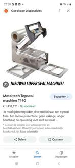Mataltech topseal Machine T190, Ophalen of Verzenden, Zo goed als nieuw