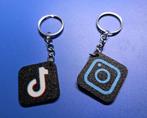 NFC Sleutelhangers met Social Media Logo – Instagram, TikTok, Ophalen of Verzenden, Nieuw, Merk