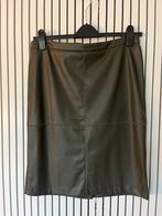 Leren rok, groen, maat L, Ophalen of Verzenden, Zo goed als nieuw, Groen, Boven de knie