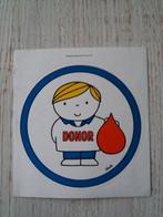sticker DONOR dick bruna, Verzamelen, Stickers, Ophalen of Verzenden, Zo goed als nieuw, Overige typen