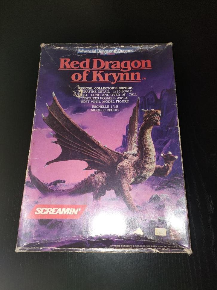 Bouwdoos AD&D Red Dragon of Krynn, Hobby en Vrije tijd, Modelbouw | Figuren en Diorama's, Gebruikt, 1:50 of kleiner, Ophalen of Verzenden