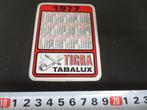 sticker kalender 1977 tabak tabalux tigra, Verzamelen, Ophalen, Zo goed als nieuw, Bedrijf of Vereniging