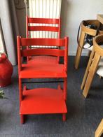 2 stokke tripp trapp, rood, in prima staat!, Kinderen en Baby's, Kinderstoelen, Ophalen, Zo goed als nieuw, Meegroeistoel