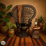 Vintage Rotan Peacock chair Emmanuelle / Pauwen stoel (H147), Antiek en Kunst, Ophalen of Verzenden
