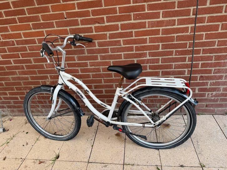 Witte Damesfiets - Coast Cruiser, Fietsen en Brommers, Fietsen | Dames | Damesfietsen, Gebruikt, Overige merken, Versnellingen