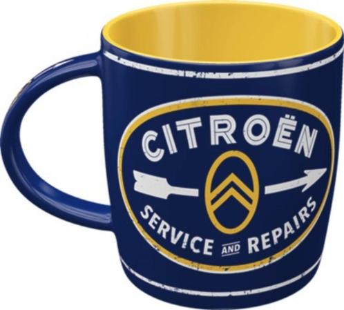 Citroen service and repairs blauw reclame mok koffie beker, Verzamelen, Automerken, Motoren en Formule 1, Nieuw, Auto's, Ophalen of Verzenden