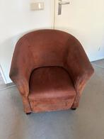 Fauteuil Alcantara stof - bruin, comfortabel, Ophalen, Gebruikt, 75 tot 100 cm, 50 tot 75 cm
