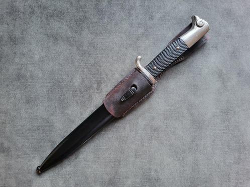 Repro frog voor Duitse KS98 parade bajonet bruin, Verzamelen, Militaria | Tweede Wereldoorlog, Landmacht, Mes of Dolk, Duitsland