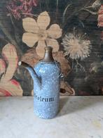 Grijs gewolkte emaille petroleumkan 1 liter, Ophalen of Verzenden