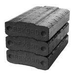 De echte bruinkool briketten van Rekord, 44 stuks, 25 kg, Minder dan 3 m³, Ophalen, Overige houtsoorten, Blokken