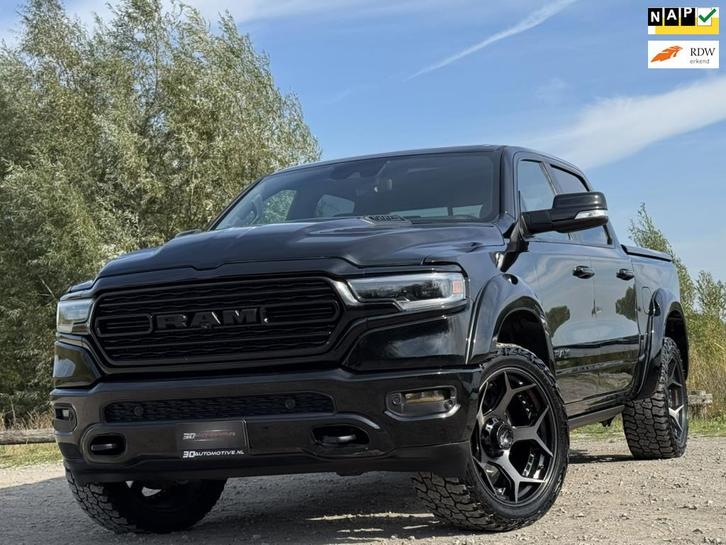 Dodge Ram 1500 Limited Night 5.7 V8 Widebody MARGE BTW/BPM B, Auto's, Dodge, Bedrijf, Te koop, RAM 1500, 360° camera, 4x4, ABS