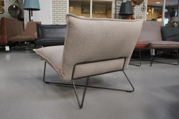 Luxe fauteuil EARL Jess Design metaal stof naturel beige beschikbaar voor biedingen