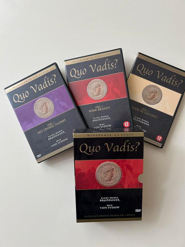 —Quo Vadis ?—3-delige boxset Miniserie, Cd's en Dvd's, Dvd's | Drama, Zo goed als nieuw, Historisch of Kostuumdrama, Boxset, Vanaf 12 jaar