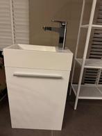 Toiletmeubel wit inclusief Bruynzeel kraan - nieuwstaat, Huis en Inrichting, Badkamer | Badkamermeubels, Ophalen, Overige typen