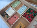 Vintage Monopolyspel in Houten Kist,v.a 20,00e, Hobby en Vrije tijd, Gezelschapsspellen | Bordspellen, Een of twee spelers, Ophalen of Verzenden