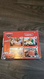 Cars puzzels 4 in 1., Ophalen of Verzenden, 10 tot 50 stukjes, Zo goed als nieuw