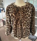Cheeta jachtluipaard panter print warm elegant blazer vest, Ophalen of Verzenden, Zo goed als nieuw, Maat 36 (S), Bruin