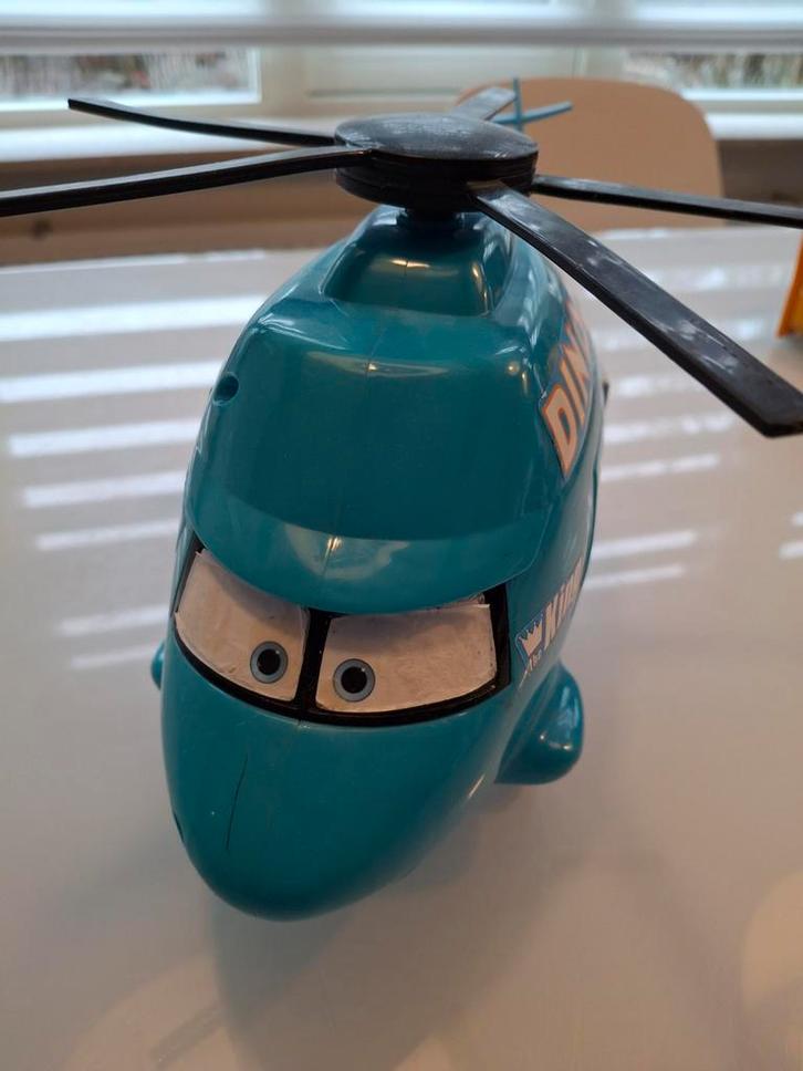 Cars Dinoco-helikopter, Kinderen en Baby's, Speelgoed | Speelgoedvoertuigen, Gebruikt, Ophalen of Verzenden